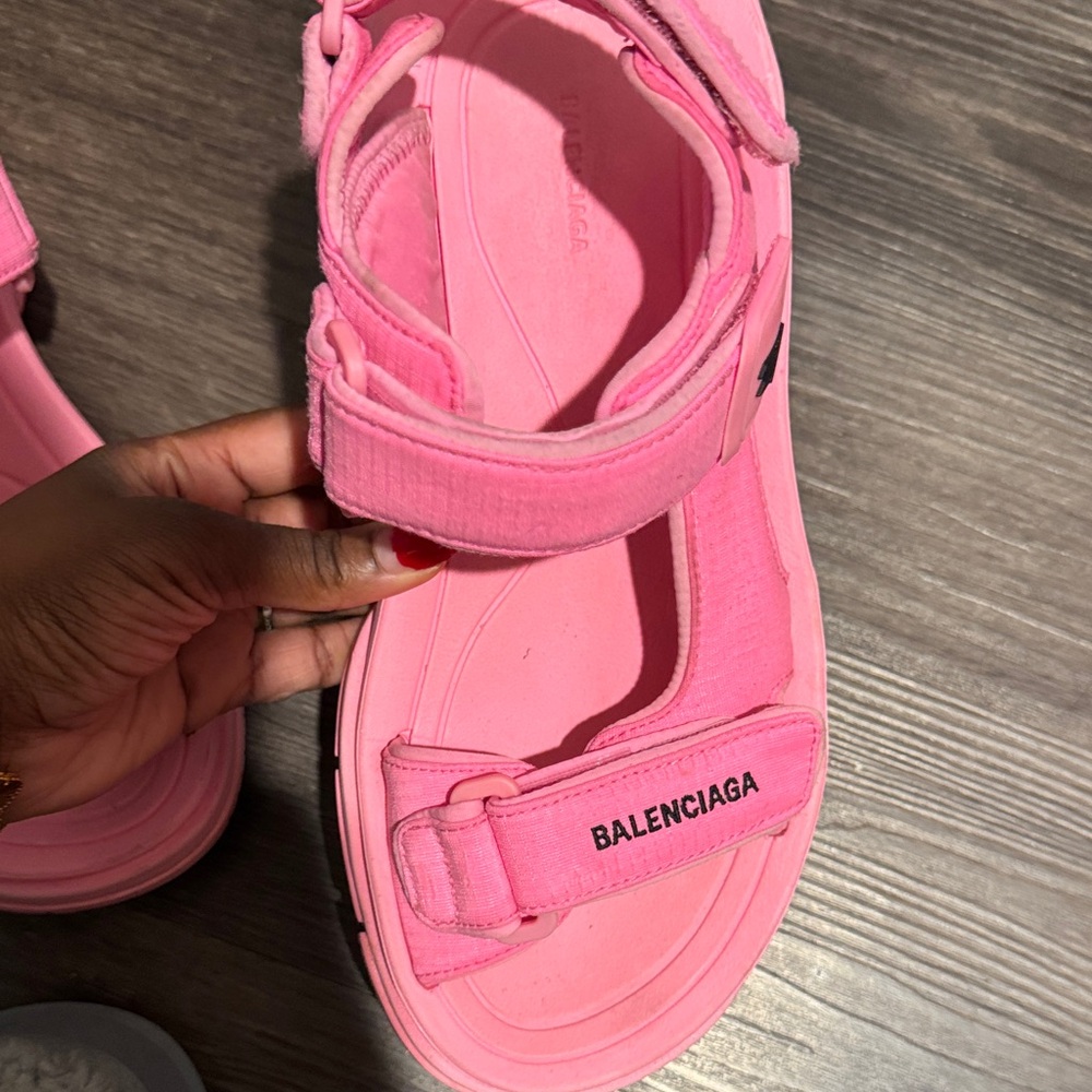 Balenciaga Bright Pink Women's Sandals - Picture 8 of 14